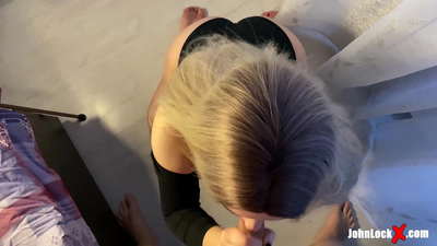 Kızıl emme dick ve lanet Yukarı alma Cum üzerinde onu göt